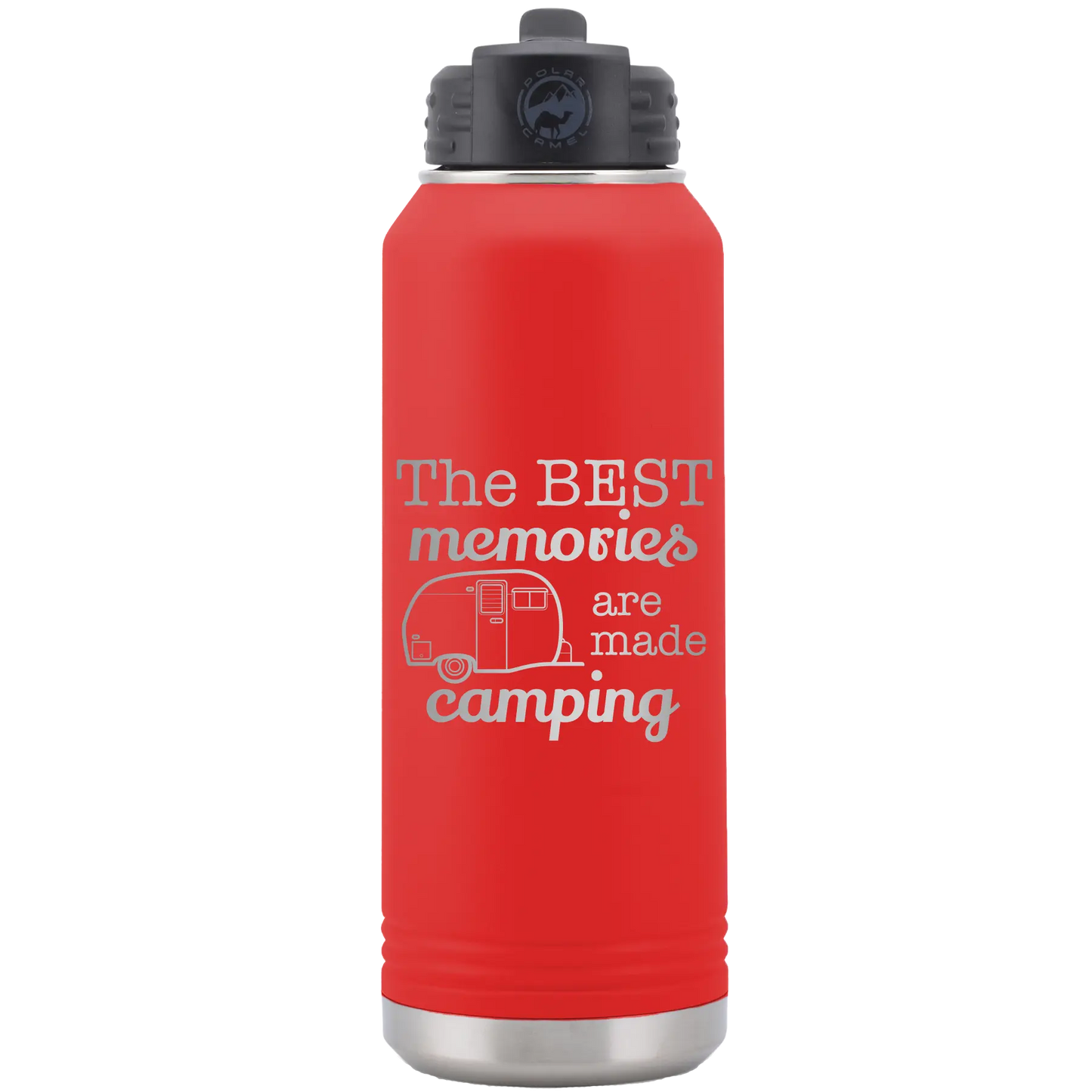 Camping 32 oz Water Bottle | Red