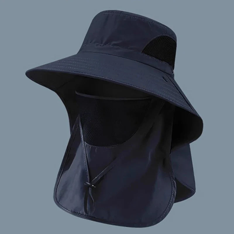 Summer Sun Hat with Neck Flap | UV Protection Outdoor Cap for Hiking Fishing