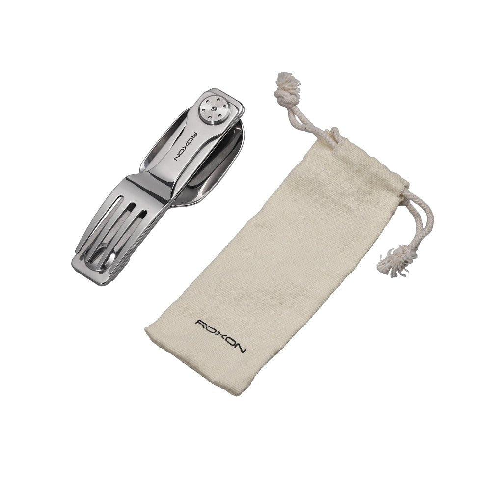 2-in-1 Folding Camp Cutlery Set | ROXON Tools