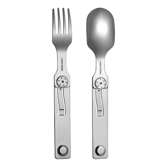 2-in-1 Folding Camp Cutlery Set | ROXON Tools