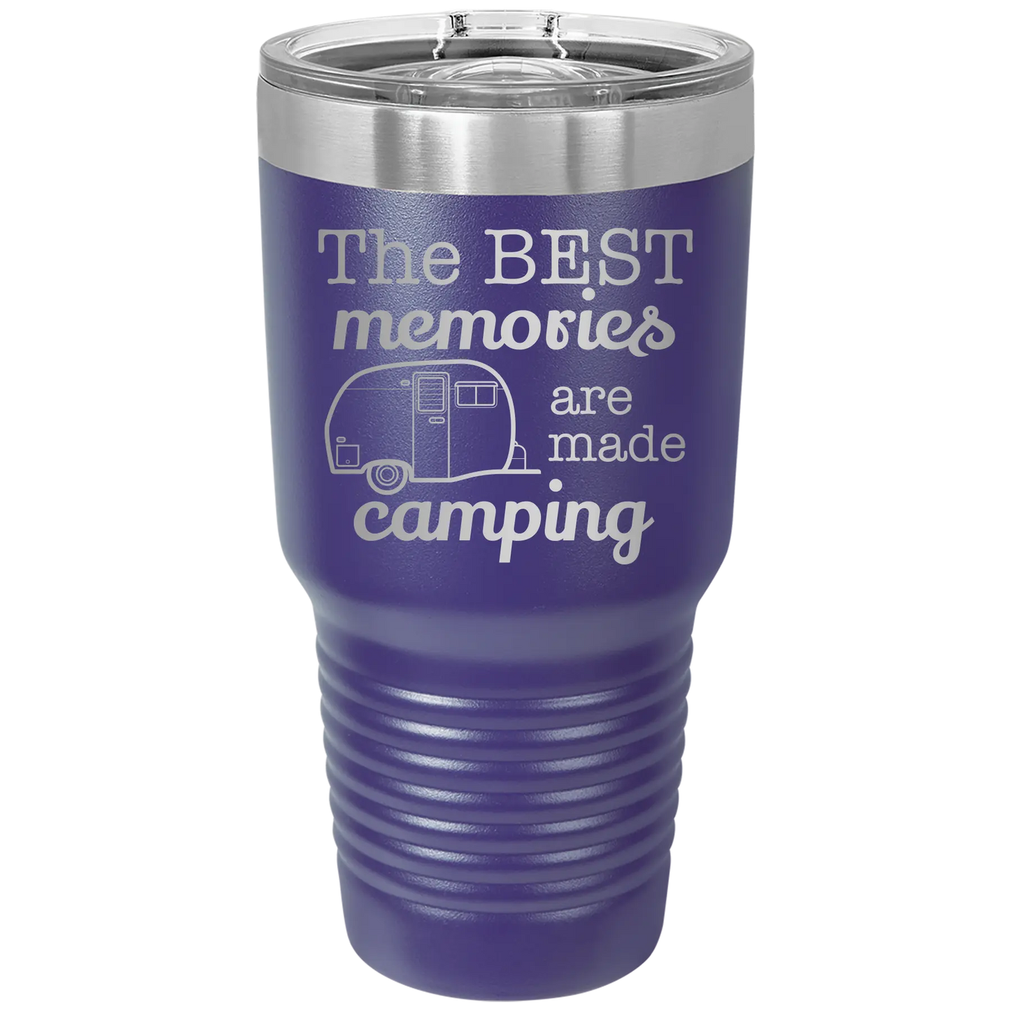 Camping 30 oz Tumbler | Purple