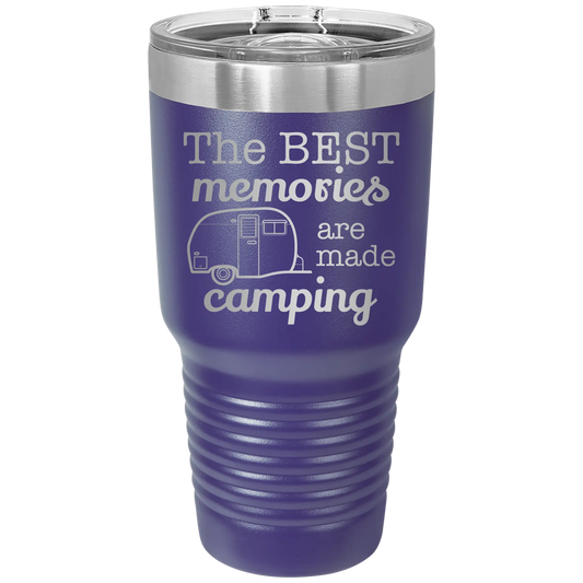 Camping 30 oz Tumbler | Purple