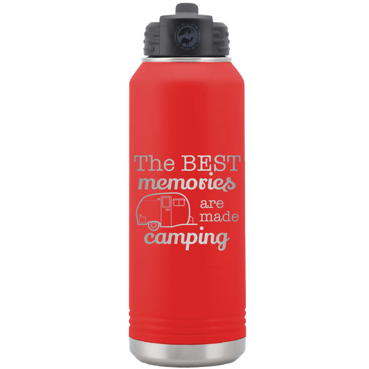 Camping 32 oz Water Bottle | Red