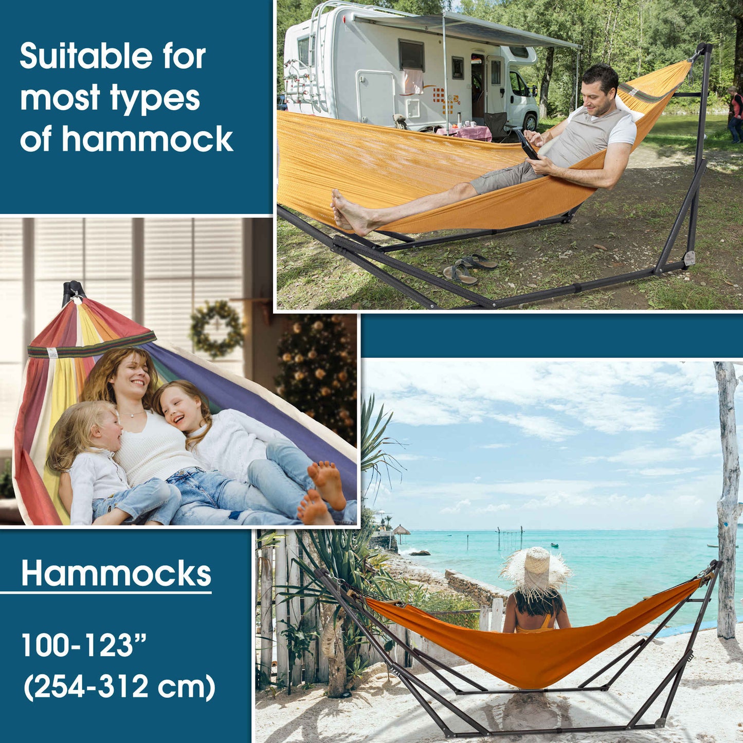 Tranquillo Original Collapsible Hammock with Stand for Ultimate Relaxation