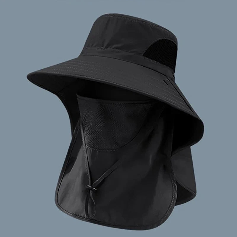 Summer Sun Hat with Neck Flap | UV Protection Outdoor Cap for Hiking Fishing