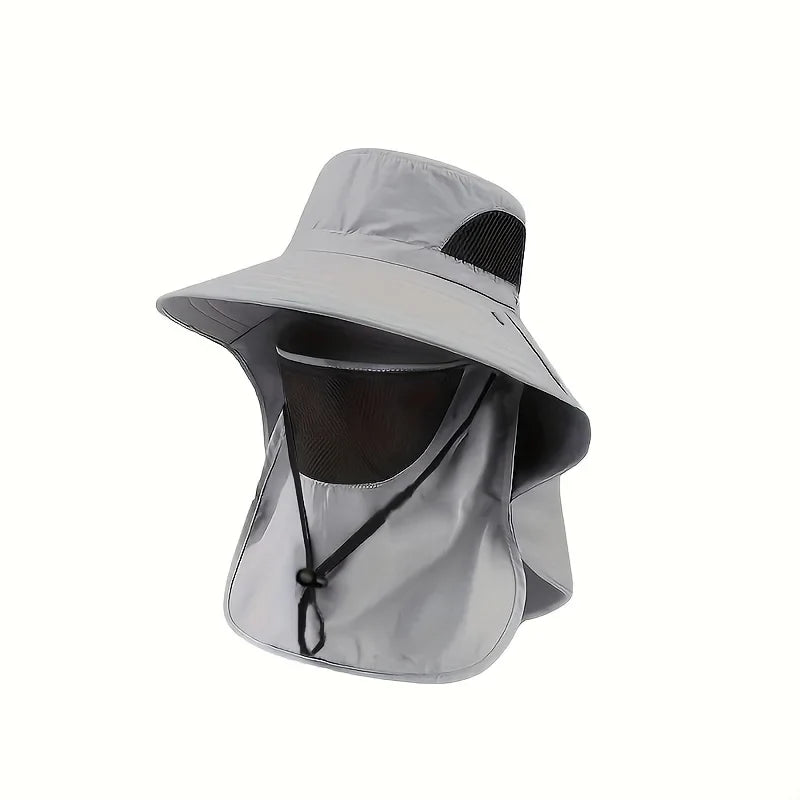 Summer Sun Hat with Neck Flap | UV Protection Outdoor Cap for Hiking Fishing