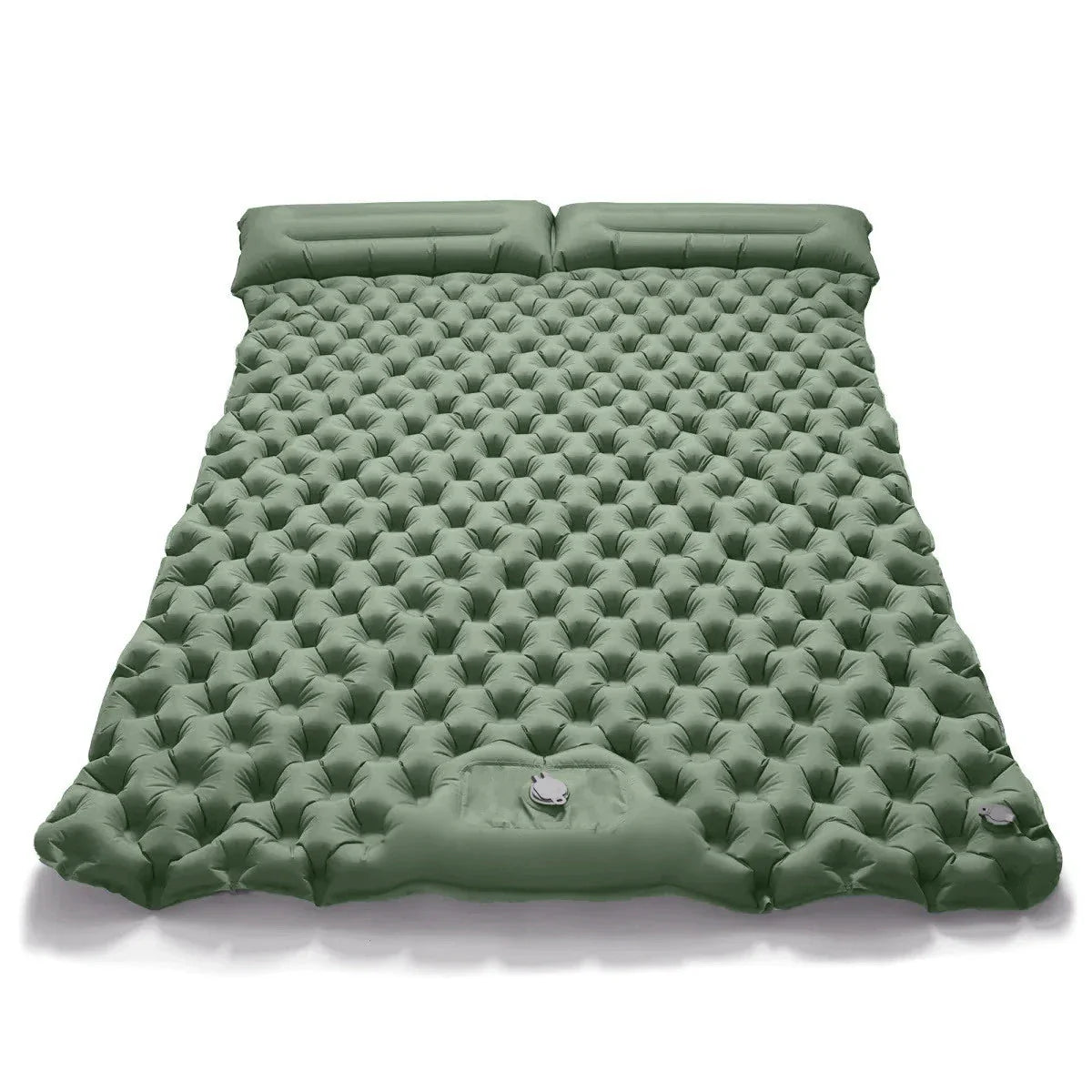 Double Inflatable Camping Mattress – Ultralight Folding Sleeping Pad with Built-in Pump